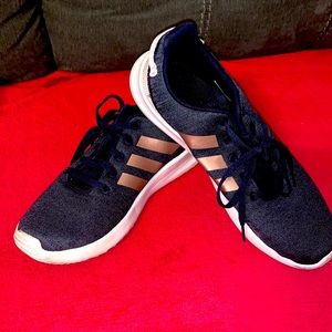 Adidas Sneakers rose gold and blue